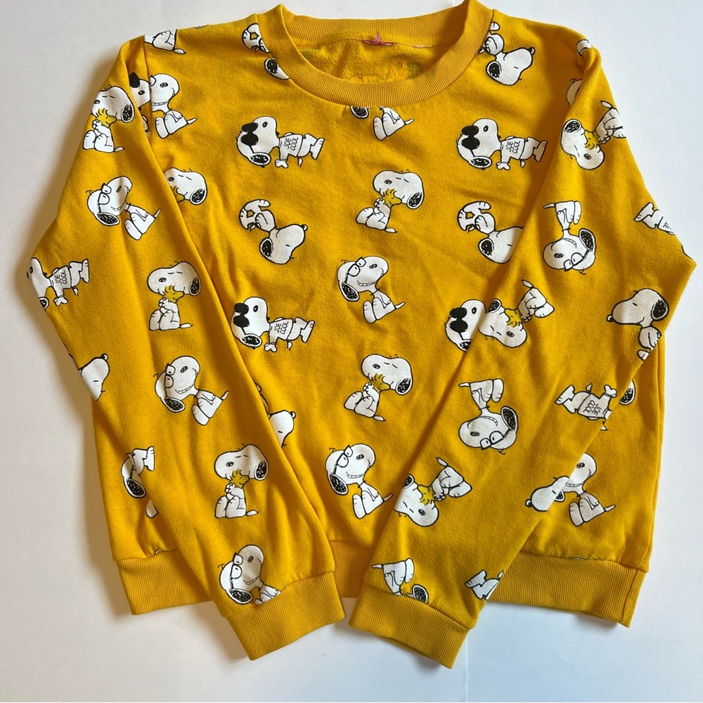 Snoopy AOP crewneck sweatshirt joe cool